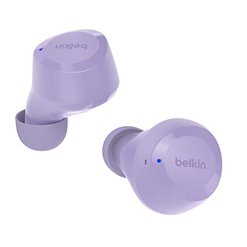 Belkin SoundForm Bolt True Wireless In-Ear-Kopfhörer, kabelloser Kopfhörer mit Mikrofon, Akkulaufzeit bis zu 28 Std., Monomodus, Schweiß- und Spritzwasserschutz der Schutzart IPX4, für iPhone, Galaxy von Belkin