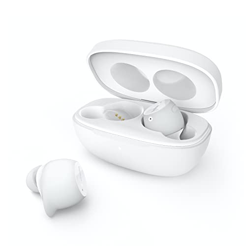 Belkin SoundForm Immerse True Wireless In-Ear-Kopfhörer, hybrides ANC, drahtloses Laden, IPX5-Wasserschutz, Wo ist? von Apple Weiß von Belkin