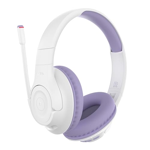 Belkin SoundForm Inspire kabelloser Over-Ear-Kopfhörer für Kinder, On-Ear-Kopfhörer für Mädchen und Jungen, Online-Unterricht, Reisen, integriertes Mikrofon – kompatibel mit iPhone, iPad, Galaxy usw. von Belkin