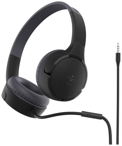 Belkin SoundForm Mini On Ear Headset kabelgebunden Schwarz Lautstärkebegrenzung von Belkin