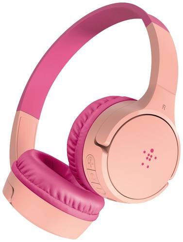 Belkin SoundForm Mini On Ear Kopfhörer Bluetooth® Pink Lautstärkebegrenzung von Belkin