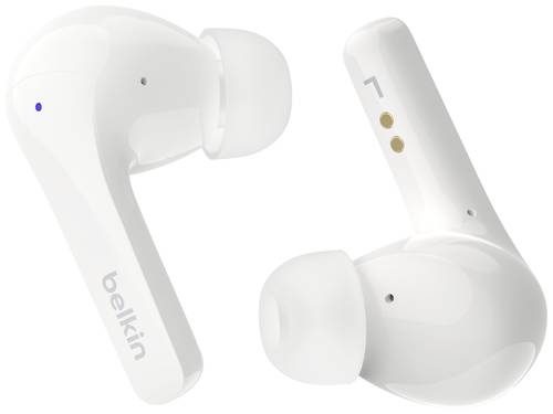 Belkin SoundForm Motion In Ear Headset Bluetooth® Weiß Headset, Ladecase, Schweißresistent von Belkin