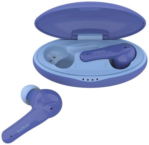 Belkin SoundForm Nano In Ear Headset Bluetooth® Blau Headset, Ladecase, Schweißresistent von Belkin