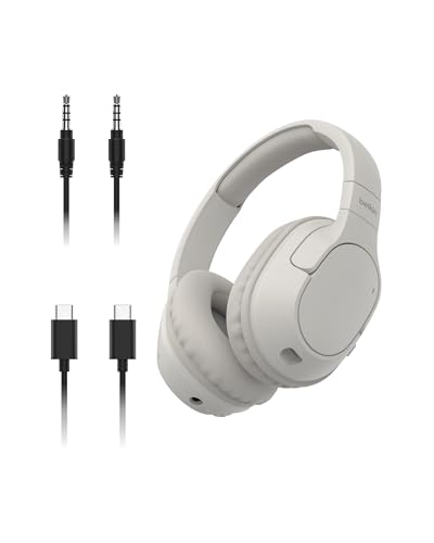 Belkin SoundForm Surround Kopfhörer Kabellos Bluetooth, Over-Ear Environmental Noise Cancelling Kopfhörer, 60 Std. Betrieb, weiche Hörmuscheln für iPhone, Galaxy, iPad, zu Hause, Büro – Sandfarben von Belkin