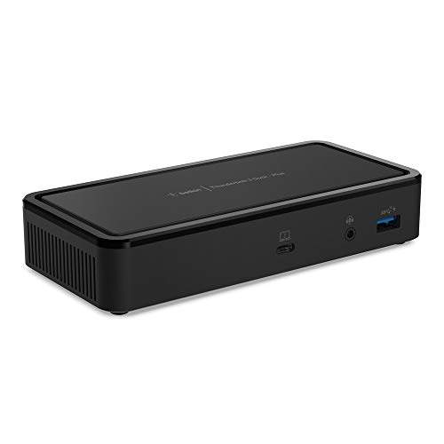 Belkin Thunderbolt 3 Dock Plus mit 0,8 m langem Thunderbolt 3-Kabel (Thunderbolt Dock für macOS und Windows), Ports für 2 Monitore mit 4K bei 60 Hz, Datenraten von 40 Gbit/s, Upstream-Laden mit 60 W von Belkin