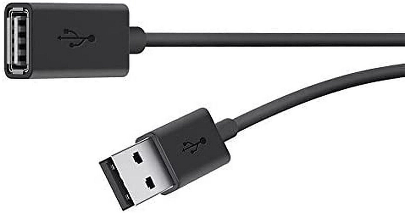 Belkin USB 2.0 Kabel USB-A auf USB-A Anschlusskabel Verlängerungskabel 1,8m USB-Kabel, Stecker auf Stecker, USB Typ A, Tragbar von Belkin