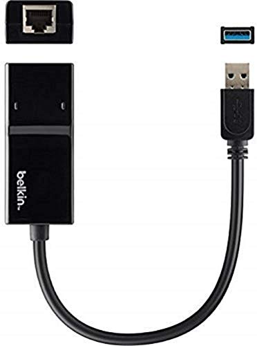 Belkin USB 3.0 Gigabit Ethernet Adapter (kompatibel mit Nintendo Switch) schwarz von Belkin