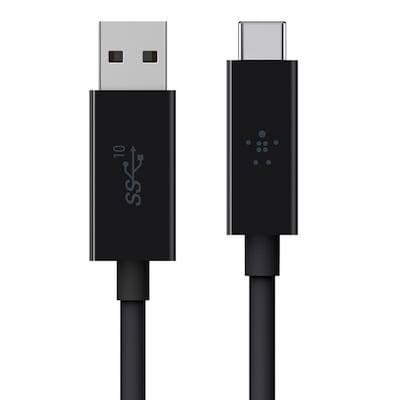 Belkin USB 3.1 USB-C auf USB-A Kabel Superspeed+, 1m Schwarz von Belkin