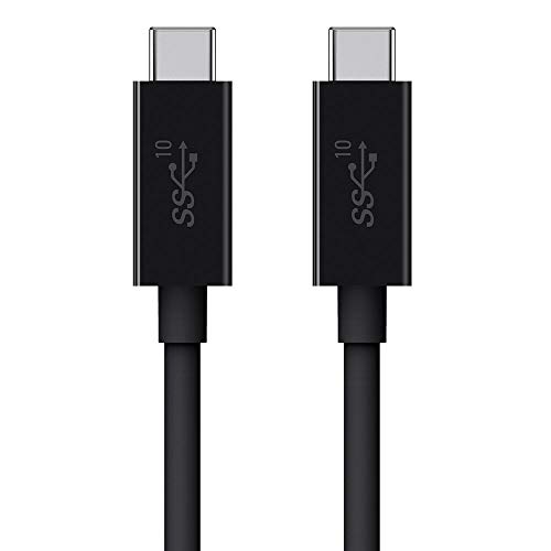 Belkin USB 3.1 USB-C auf USB-C-Kabel, 0,9 m (USB-IF-zertifiziert, 5 A Kabel unterstützt 100 W Durchsatzleistung), Schwarz von Belkin