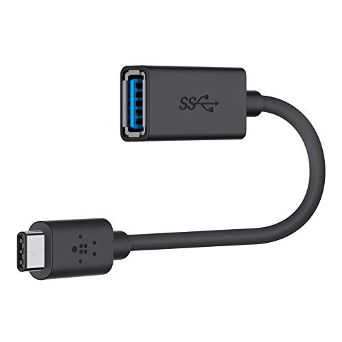 Belkin USB-C/USB-A-Adapter F2CU036btBLK, USB C, USB A, F2CU036BTBLK (F2CU036btBLK, USB C, USB A, 3.2 Gen 1 (3.1 Gen 1), 5000 Mbit/s, Black) von Belkin