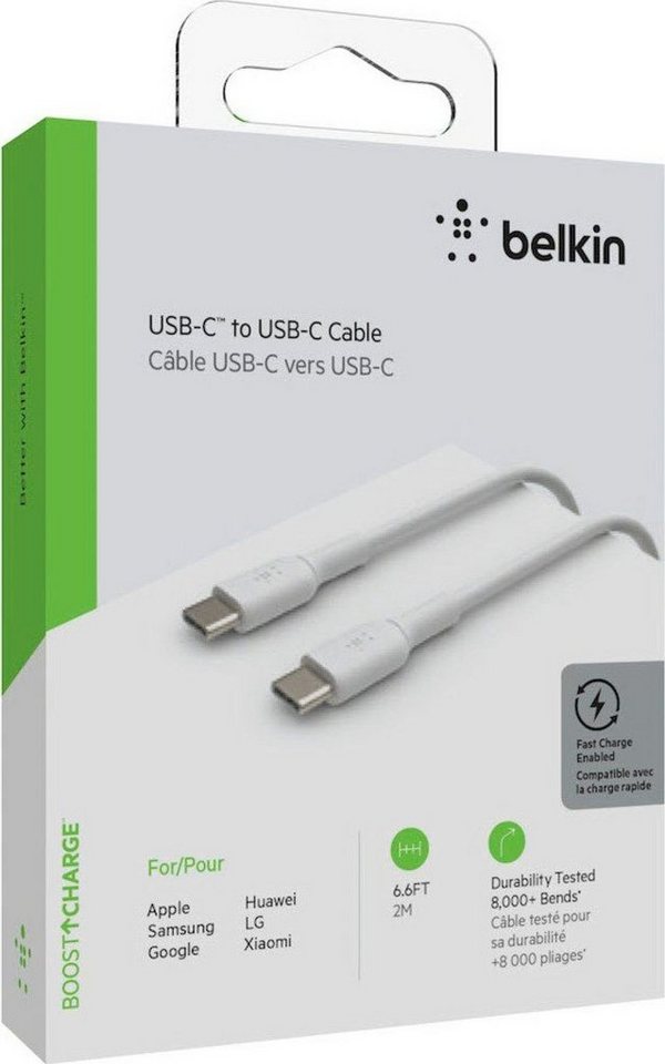 Belkin USB-C/USB-C Kabel PVC, 2m USB-Kabel, USB-C, USB-C (200 cm) von Belkin