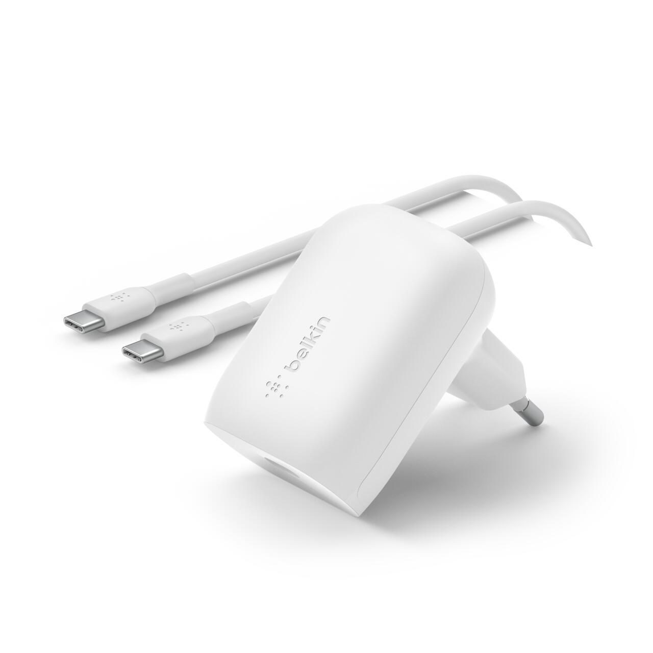 Belkin USB-C PD 3.0 PPS Ladegerät mit USB-C auf USB-C Kabel von Belkin