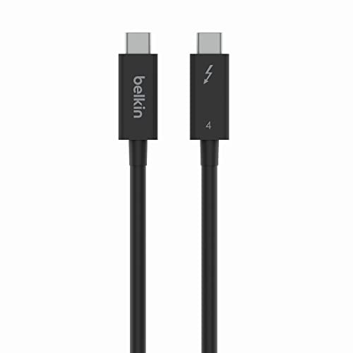 Belkin aktives Thunderbolt 4-Kabel, USB Type C-Verbindung mit 100W Power Delivery, PD-fähig, USB-4-konform und kompatibel mit TB3, MacBook Pro, iPhone 15 Pro, eGPU und anderen Geräten, 2m von Belkin