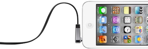 Belkin flaches Audio-Kabel (3,5 mm auf 3,5 mm mit abgewinkeltem Klinkeanschluss, 0,9 m) schwarz von Belkin