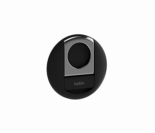 Belkin iPhone-Halter mit MagSafe für Mac-Notebooks; einfache magnetische Befestigung zur Verwendung der Kamera-Übergabe-Funktionen Videokonferenzen, FaceTime, Streaming, Inhaltserstellung, Schwarz von Belkin