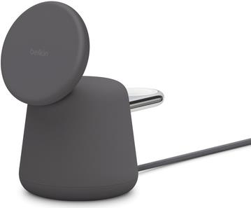 Belkin station de recharge 2-en-1 MagSaf - BOOST CHARGE? PRO 2in1 MagSafe 15w Charging Stand - Charcoal (WIZ020VFH36) von Belkin