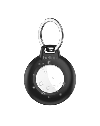 Belkin AirTag Hülle mit Schlüsselanhänger (Secure Holder Schutzhülle für Air Tag, Accessoire mit Kratzschutz), 2er-Pack, Blau von Belkin
