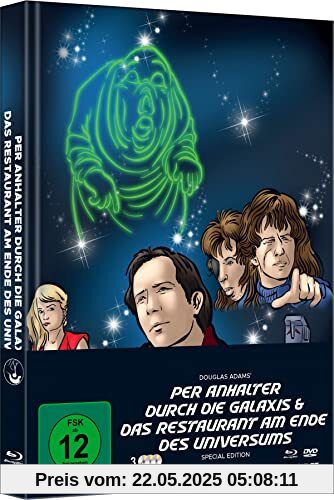 Per Anhalter durch die Galaxis & Das Restaurant am Ende des Universums - Mediabook - Cover A - Limited Edition auf 333 Stück (+ DVD) [Blu-ray] von Bell, Alan J.W.
