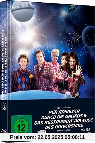 Per Anhalter durch die Galaxis & Das Restaurant am Ende des Universums - Mediabook - Cover B - Limited Edition auf 333 Stück (+ DVD) [Blu-ray] von Bell, Alan J.W.