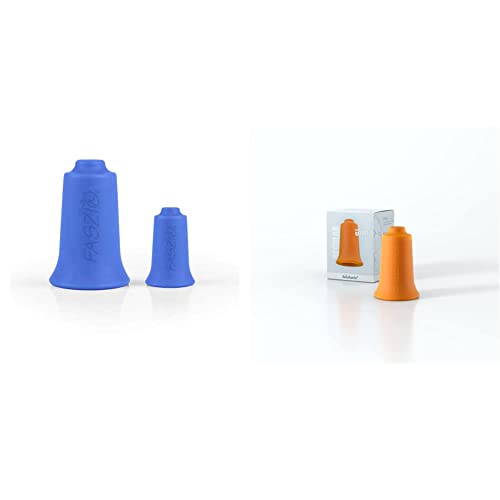BellaBambi FASZIO Cupping-Set, Cup Allround 34 mm + Cup Local 20 mm ACTIVE (hellblau) & original solo REGULAR (orange) Ø34mm von BellaBambi