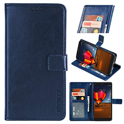 BellaCase Asus Zenfone 7 Pro ZS671KS Handyhülle Hülle Leder Flip Case [Kartenfach] [Standfunktion] [Magnetschnalle] Wallet Cover für Asus Zenfone 7 Pro ZS671KS Smartphone(Dunkelblau) von BellaCase