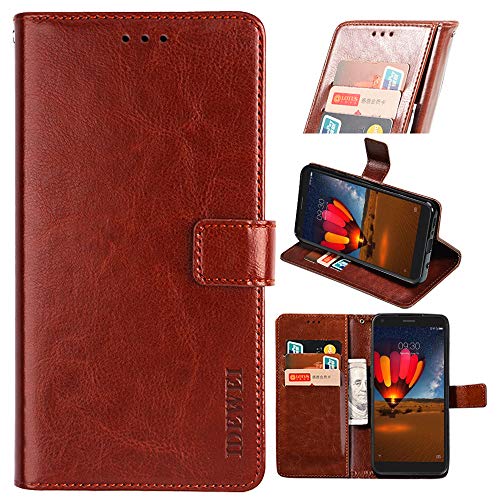 BellaCase CAT S62 Pro Handyhülle Hülle Leder Flip Case [Kartenfach] [Standfunktion] [Magnetschnalle] Wallet Cover für CAT S62 Pro Smartphone(Braun) von BellaCase