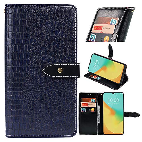 BellaCase Cubot Max 3 Handyhülle Hülle Leder Flip Case [Kartenfach] [Standfunktion] [Magnetschnalle] Wallet Cover für Cubot Max 3 Smartphone(Dunkelblau) von BellaCase