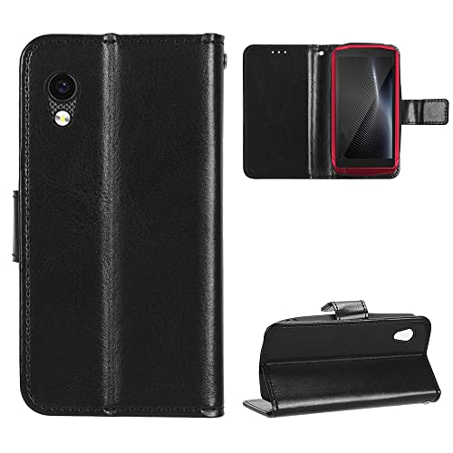 BellaCase Cubot Pocket Hülle [Klammerfunktion] [Magnetic Flip Cover] Kompatibel mit Cubot Pocket Smartphone(Schwarz) von BellaCase