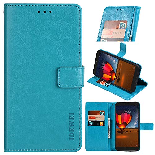 BellaCase Doogee S97 Pro Handyhülle Hülle Leder Flip Case [Kartenfach] [Standfunktion] [Magnetschnalle] Wallet Cover für Doogee S97 Pro Smartphone(Himmelblau) von BellaCase
