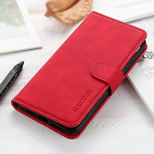 BellaCase Handyhülle für Xiaomi Poco X3 NFC, Xiaomi Poco X3 NFC Klapphülle, Robuste praktische Xiaomi Poco X3 NFC Telefonhülle, Handytasche Case für Xiaomi Poco X3 NFC, Rot von BellaCase