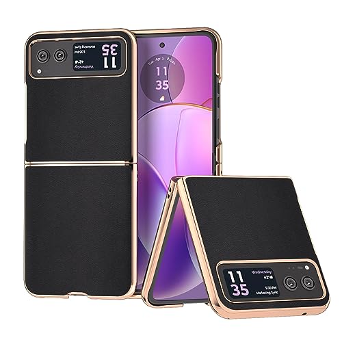 BellaCase Motorola Razr 40 Hülle,Motorola Razr 40 Echtledertasche,Elegantes Design für Motorola Razr 40 Hülle von BellaCase
