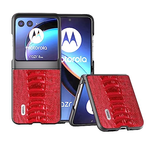 BellaCase Motorola Razr 40 Ultra Hülle,Motorola Razr 40 Ultra Echtledertasche,Elegantes Design für Motorola Razr 40 Ultra Hülle von BellaCase