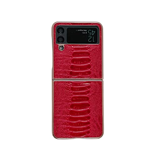 BellaCase Samsung Galaxy Z Flip 4 Hülle,Samsung Galaxy Z Flip 4 Echtledertasche,Elegantes Design für Samsung Galaxy Z Flip 4 Hülle von BellaCase