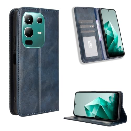 Infinix Note 50X 5G Hülle [Brieftasche] [Klammerfunktion] [Kartenfächer] [Magnetic Flip Cover] Kompatibel mit Infinix Note 50X 5G Smartphone(Blau) von BellaCase