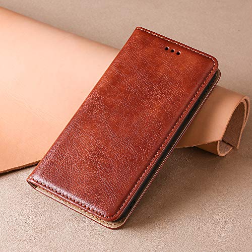 Leder Folio Case für Vivo X Note 5G Kartensteckplätze Stativfunktion Vivo X Note 5G Brieftasche Fall Vivo X Note 5G Handyhülle(Braun) von BellaCase