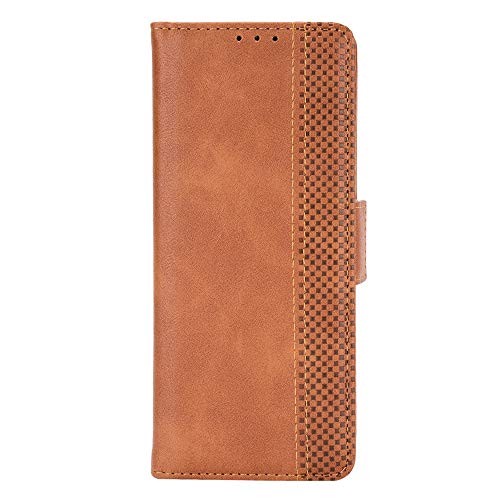 Samsung Galaxy Z Fold 2 5G Hülle [Brieftasche] [Klammerfunktion] [Kartenfächer] [Magnetic Flip Cover] Kompatibel mit Samsung Galaxy Z Fold 2 5G Smartphone(Braun) von BellaCase