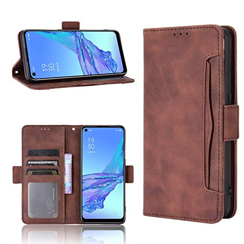 Tecno Spark 20 Pro 4G Hülle [Brieftasche] [Klammerfunktion] [Kartenfächer] [Magnetic Flip Cover] Kompatibel mit Tecno Spark 20 Pro 4G Smartphone(Braun) von BellaCase