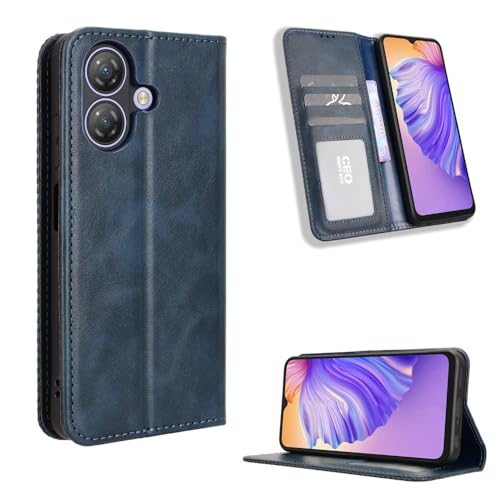 Ulefone Note 21 Hülle [Brieftasche] [Klammerfunktion] [Kartenfächer] [Magnetic Flip Cover] Kompatibel mit Ulefone Note 21 Smartphone(Blau) von BellaCase