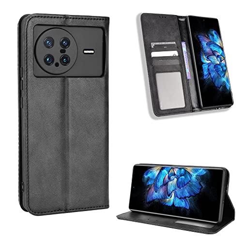 Vivo X Note Hülle [Brieftasche] [Klammerfunktion] [Kartenfächer] [Magnetic Flip Cover] Kompatibel mit Vivo X Note Smartphone(Schwarz) von BellaCase