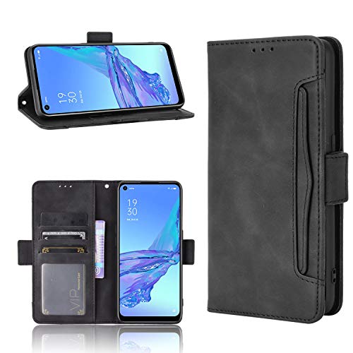 Vivo Y02 4G Hülle [Brieftasche] [Klammerfunktion] [Kartenfächer] [Magnetic Flip Cover] Kompatibel mit Vivo Y02 4G Smartphone(Schwarz) von BellaCase