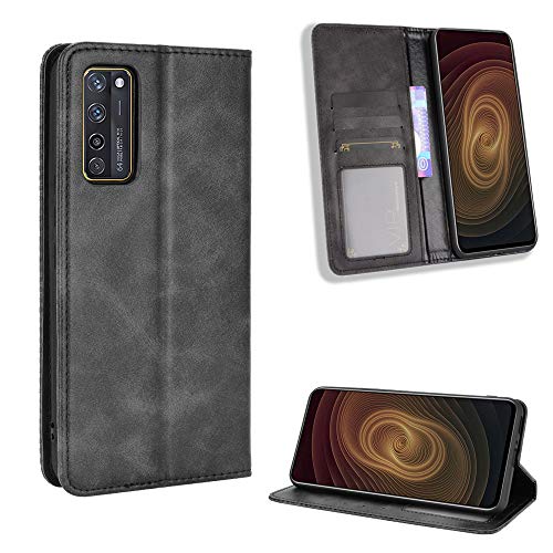 ZTE Axon 20 4G/5G Hülle [Brieftasche] [Klammerfunktion] [Kartenfächer] [Magnetic Flip Cover] Kompatibel mit ZTE Axon 20 4G/5G Smartphone(Schwarz) von BellaCase