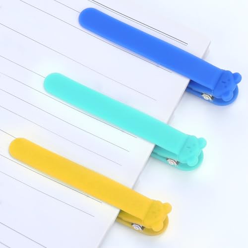 Packung 3 Silikon Lesezeichen, automatische Lesezeichen, Clip Lesezeichen, Geschenk Ideen Lesezeichen Lesezeichen für Lese Liebhaber Packung 3 Silikon Lesezeichen, automatische Lesezeichen, Clip Lesezeichen, Geschenk Ideen Lesezeichen Lesezeichen für Lese Liebhaber von BellaGesundheit