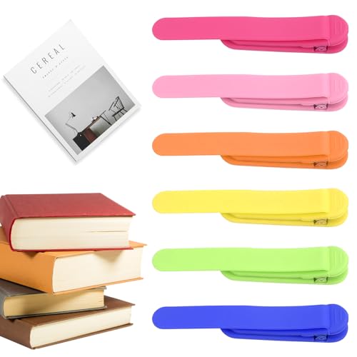 Packung 6 Silikon Lesezeichen, automatische Lesezeichen, Kinder Lesezeichen, Geschenkideen Lesezeichen Lesezeichen für Studenten, Lesefreunde Packung 6 Silikon Lesezeichen, automatische Lesezeichen, Kinder Lesezeichen, Geschenkideen Lesezeichen Lesezeichen für Studenten, Lesefreunde von BellaGesundheit