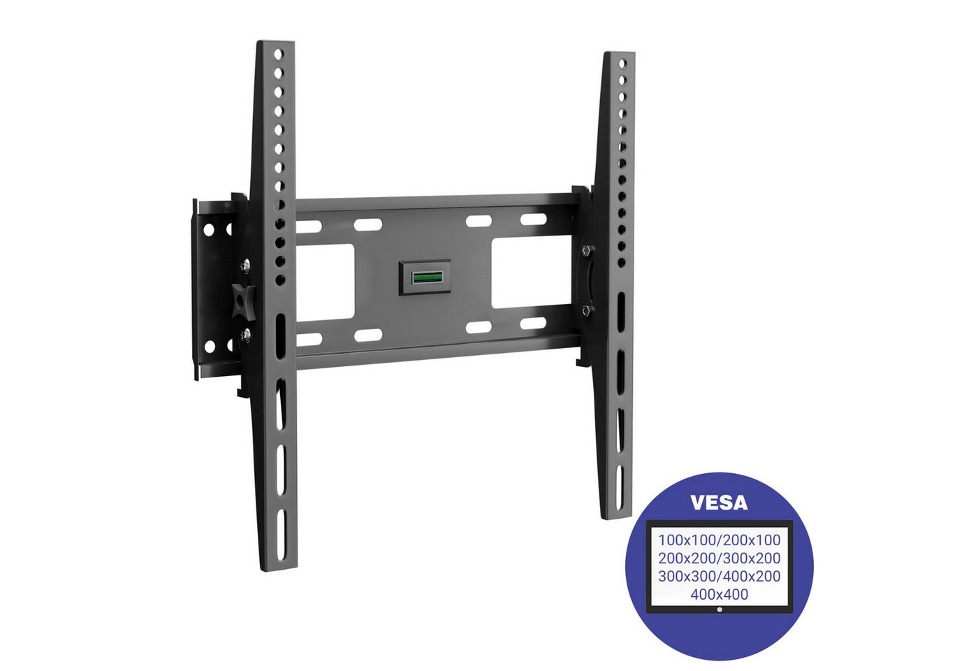 Bellavio TV Wandhalterung Fernseher für 32-65 Zoll TV TV-Wandhalterung, (bis 65,00 Zoll, Max.VESA 400x400mm, 1-tlg., LCD/LED/OLED/Plasma Fernseher, neigbar, bis zu 50kg) von Bellavio