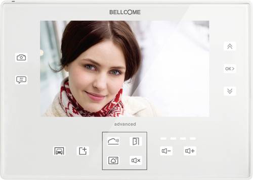 Bellcome Advanced 7  Video-Türsprechanlage Kabelgebunden Inneneinheit 1 Stück Weiß von Bellcome