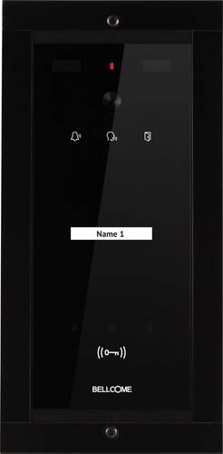 Bellcome Advanced Video-Türsprechanlage Kabelgebunden Außeneinheit 1 Stück Schwarz von Bellcome