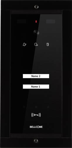 Bellcome Advanced Video-Türsprechanlage Kabelgebunden Außeneinheit 1 Stück Schwarz von Bellcome