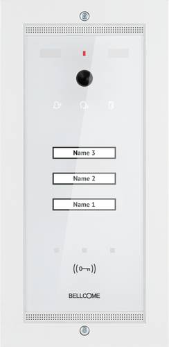 Bellcome Advanced Video-Türsprechanlage Kabelgebunden Außeneinheit 1 Stück Weiß von Bellcome