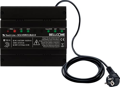 Bellcome Türsprechanlagen-Zubehör Kabelgebunden Netzteil 1 Stück Dunkelgrau von Bellcome