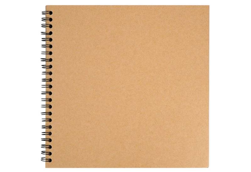 Belle Vous Fotoalbum DIY Spiralalbum Braun 20x20 cm - Scrapbook Album mit 80 Seiten (1-St) von Belle Vous